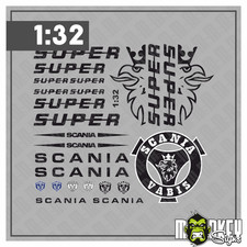 23tlg. Scania Aufkleber Set