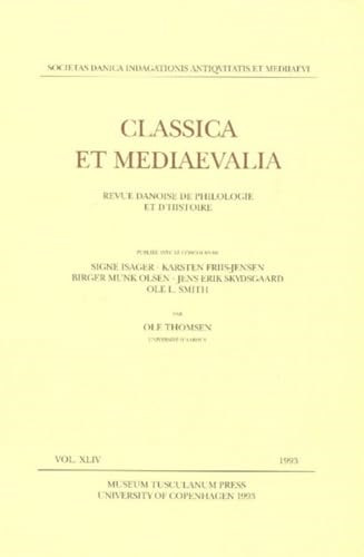 Classica mediaevalia vol - et,