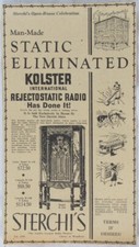 Vintage 1932 KOLSTER K-130