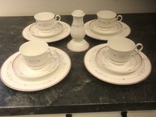 4 x Kaffeegedeck 3-tlg. + Kerzenständer Villeroy Boch ARAGON neuwertig 1. Wahl