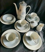 Tirschenreuth Bavaria Kaffeeservice graue Rose