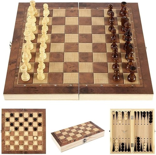 Holzschachbrett - , –