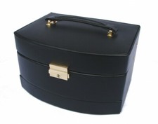 Schmuckkästchen Linda schwarz Schmuckaufbewahrung Schmuckkoffer