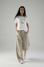 Hose jogpants high waist - waist, taupe