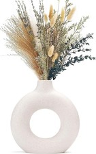 Handgefertigte Vase Weiß für