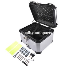 55L Motorrad Top Box Silber Al