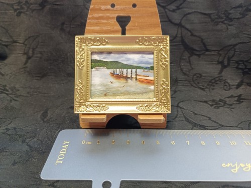 Puppenhaus gerahmtes bild - gerahmtes,