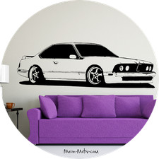 Wandtattoo bmw 635 - bmw, e24