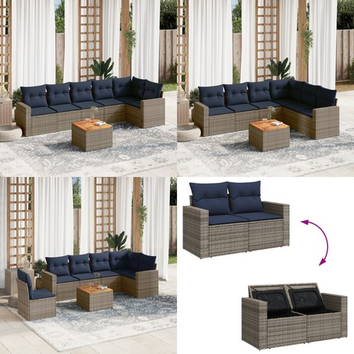 Tlg garten sofagarnitur mit - garten-sofagarnitur,