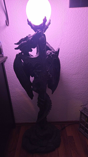 Drachen standleuchte schwarz - drachen,