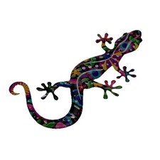 Wanddeko bunter gecko bunt - gecko,