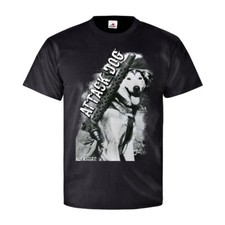 Attack Dog Kampf Hund US Army Siberian Husky MG Maschinengewehr T Shirt #27191