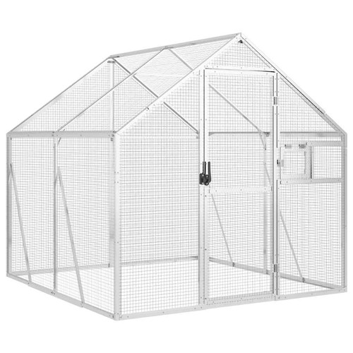 Voliere silbern 79x2x1 m - 1,79x2x1,85,