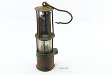 Antik Vintage Bergbau 1900 - 1910 - Grubenlampe Wetterlampe beschädigt A6904