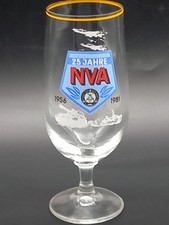 Sammlerglas DDR 25 Jahre NVA  Nationale Volksarmee, MIG, Panzer, Schnellboot