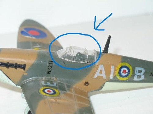 Dinky toys baldachin cockpit - 1,