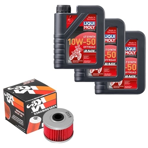 ölfilter set liqui moly - k&n,