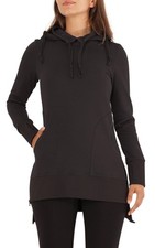 PUREWONDER Damen Kleid Sweat Kapuzenkleid Hoodie dr38