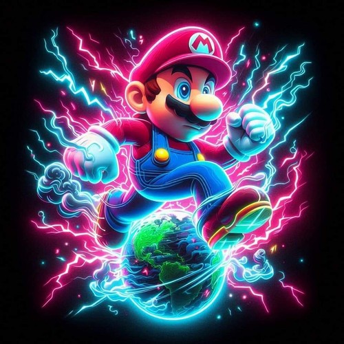 Panel mario 50x50 - mario,