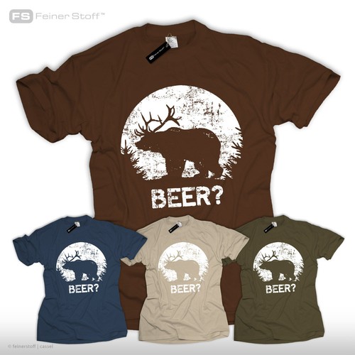 Jäger shirt beer bear deer - jäger,