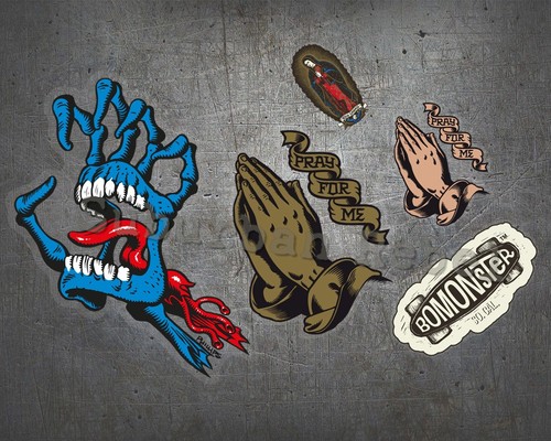 Sticker set stück pray - sticker, 5