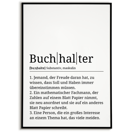 Buchhalter poster definition - poster,