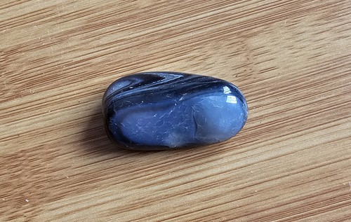 Schwarzer achat mit grauer - schwarzer,