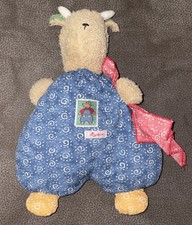 Sigikid Ziege Steinbock Kuscheltier ca. 31 cm Tuch Rot Blau Kringel Frottee