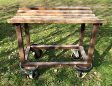 Arbeitstisch/ Wagen, wahrscheinlich aus Schlachthaus o.ä., 100x50x90cm