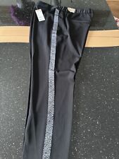 s. Oliver TRIANGLE Elegante Stoffhose Damen Hose Größe 52 Schwarz m. schw./weiß