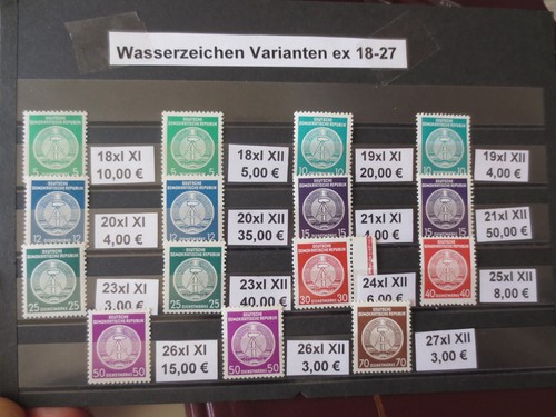 Ddr 1954 dienst satz 27 - ex,