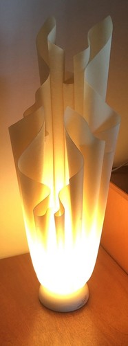 Tischlampe marmorsockel orange - tischlampe,