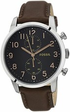 Fossil Townsman Black Dial SS