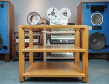 Honey Oak Audio Rack – Solid