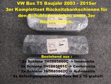 6x original VW T5 Rückbank