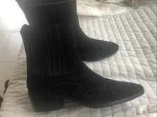 h  m. Leder Stiefel. Gr. 37 Neu 79E