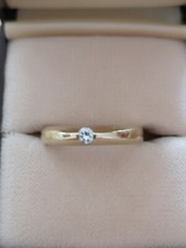 Solitär Diamantring RING 585/14k Gold 1x Diamant Gr. 18mm Verlobungsring ❤️