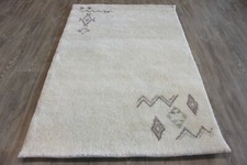 Natur Berberteppich 3 gemustert 15/15 S aus Marokko (ca. 45.000 Florfäden / m2 )