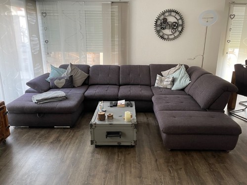 Couch garnitur microfaser grau - couch,