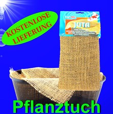 1A 🌿🐟 1 PFLANZTUCH JUTE 45x45 cm 🌿🐟 Gartenteich Wasserpflanzen Tuch Zubehör