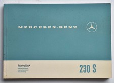 Mercedes W 111, 230 S, Betriebsanleitung mehrsprachig