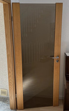 Innentür  Tür Holztür Verdunkeltes Glas  Gr 195x86 cm  An Selbstabholer  50226