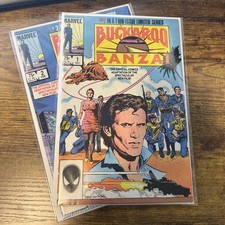 BUCKAROO BANZAI 1 & 2 MARVEL COMIC SET COMPLETE MOVIE ADAPTATION 1984