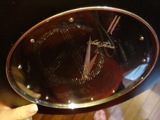 Seth Thomas Wanduhr industrial Stil Industrie LOFT SCHWARZ SILBER Batterie edel