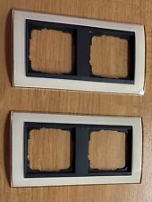 2x Gira EVENT Klar Sand / anthrazit 2-fach Rahmen System 55