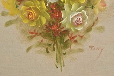 Gemälde Rosenstrauß Bild Öl