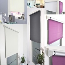 Verdunkelung Thermo Rollo Fenster Tür Klemm fix träger ohne Bohren Seitenzug Zug