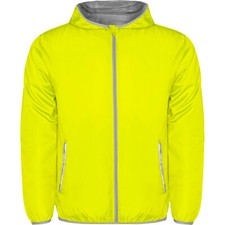 Regenjacke Rain für Erwachsene, Laufjacke, Regen, Wind, NEON, Sicherheit, Laufen
