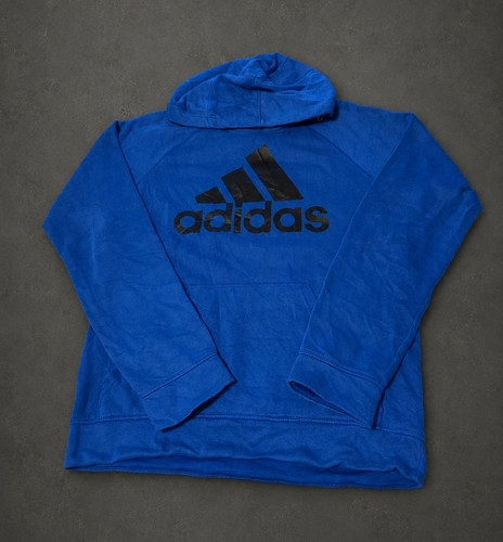 Adidas hoodie blau baumwolle - ,