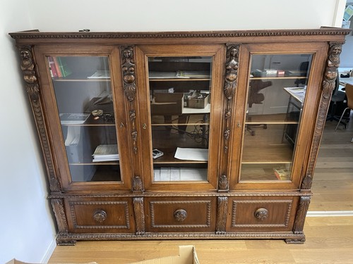 Antiker bücherschrank vitrine - antiker,